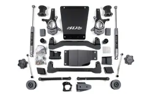 BDS906H | BDS Suspension 4.5 Inch Lift Kit For Chevrolet Avalanche / Suburban / Tahoe / GMC Yukon 1500 4WD | Rear Lift 3 Inch Coil Spacer | NX2 Nitro Series Shocks