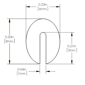 Afe - Advance Flow Engineering - 59-10098 | aFe Power Magnum FORCE Replacement Edge Trim, 1/16 Inch Thick Edge Trim: 36 Inch Length - Image 3