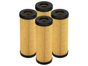 44-LF034-MB | AFE Power PROGUARD Oil Filter (4 Pack) For Ford Bronco, Edge, Explorer, Mustang & Ranger / Lincoln Aviator, Continental, MKX, MKZ & Nautilus