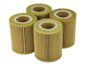 44-LF046-MB | AFE Power PROGUARD Oil Filter (4 Pack) For Ford F-150 / Land Rover Discovery And Ranger Rover