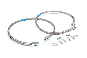 BDS101001 | BDS Suspension Front Brake Line Set For Chevrolet / GMC Truck & SUV | Stainless Steel | Fits 6 Inch Lift