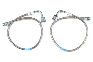BDS104002 | BDS Suspension Front Brake Line Set For Jeep Wrangler JK | Stainless Steel | Fits 4-6.5 Inch Lift