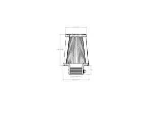 Afe - Advance Flow Engineering - 21-28001V | aFe Power Universal Clamp-On Air Filter With D2 Dura-Dry Media | 2-3/4 IN F x 6 IN B x 4-3/4 IN T x 5 IN H in - Image 6