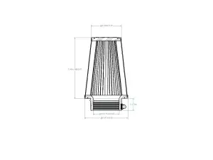 Afe - Advance Flow Engineering - 21-30003V | aFe Power Universal Clamp-On Air Filter With D2 Dura-Dry Media | 3 IN F x 5 IN B x 3-1/2 IN T x 7 IN H - Image 6