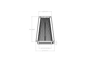 Afe - Advance Flow Engineering - 21-33507V | aFe Power Universal Clamp-On Air Filter With D2 Dura-Dry Media | 3-5/16 IN F x 5 IN B x 3-1/2 IN T x 7 IN H - Image 6