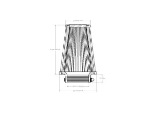 Afe - Advance Flow Engineering - 21-35008V | aFe Power Universal Clamp-On Air Filter With D2 Dura-Dry Media | 3-1/2 IN F x 6 IN B x 4 IN T x 8 IN H - Image 6