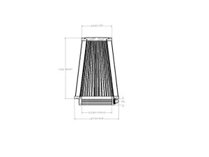 Afe - Advance Flow Engineering - 21-35507V | aFe Power Universal Clamp-On Air Filter With D2 Dura-Dry Media | 3-1/2 IN F x 5 IN B x 3-1/2 IN T x 7 IN H - Image 6