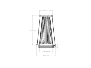 Afe - Advance Flow Engineering - 21-35508V | aFe Power Universal Clamp-On Air Filter With D2 Dura-Dry Media | 3-1/2 IN F x 5 IN B x 3-1/2 IN T x 8 IN H - Image 6
