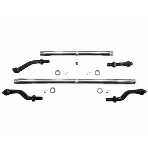 KIT125 | Apex Chassis - Jeep Wrangler JL & Gladiator JT - 2.5 Ton ProLock Tie Rod & Drag Link Assembly - Polished Aluminum - Dana 44 - YesFlip