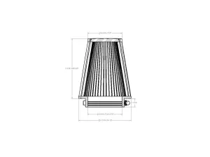 Afe - Advance Flow Engineering - 21-40507V | aFe Power Universal Clamp-On Air Filter With D2 Dura-Dry Media | 4 IN F x 6 IN B x 4 IN T x 7 IN H - Image 6