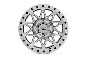 78170912C | Rough Country 78 Series Wheel | Simulated Beadlock / Machined / 17x8.5 / 6x5.5 / 0mm