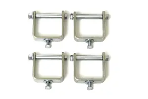 BDS228011 | BDS Suspension Bolt Style Spring Clamps | 3 Inch Wide | 4 Pack