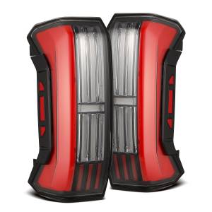 673002 | AlphaRex NOVA-Series Prismatic LED Tail Lights Black-Red for Toyota Tundra