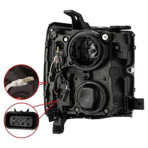 AlphaREX - 880099 | AlphaRex LUXX-Series LED Projector Headlights Chrome for Chevrolet Silverado 2500HD/3500HD (2015-2019) - Image 9