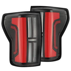 670052 | AlphaRex NOVA-Series Prismatic LED Tail Lights Black-Red for Toyota Tundra (2007-2013)