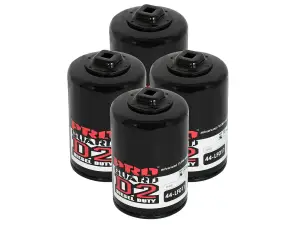 44-LF011-MB | AFE Power PROGUARD Oil Filter (4 Pack) For American Motors, Buick, Cadillac, Chevrolet, GMC, Hummer, Isuzu, Jeep, Pontiac, Saab And Saturn