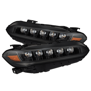 880349 | AlphaRex NOVA-Series LED Projector Headlights Alpha-Black for Honda Civic