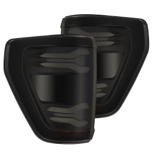 653040 | AlphaRex LUXX-Series LED Tail Lights Black for Ford F150 (wth BLIS) (2021-2023)