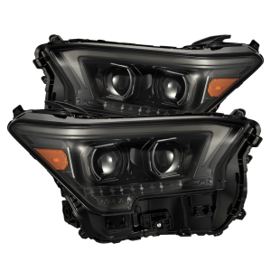 880334 | AlphaRex LUXX-Series LED Projector Headlights Alpha-Black for Toyota Tacoma/4Runner OG-Style