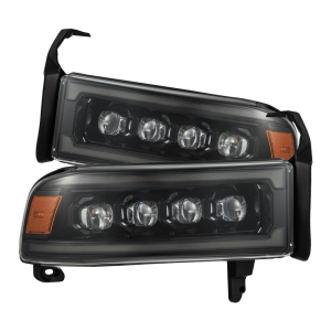 AlphaREX - 880352 | AlphaRex NOVA-Series LED Headlights Alpha-Black for Dodge Ram 1500 (1994-2001)/Ram 2500/3500 (1994-2002) - Image 1