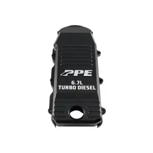 Pacific Performance Engineering - 218020120 | PPE Performance RAM 6.7L Cummins Billet Aluminum Crankcase Breather Cover | Black Finish - Image 1