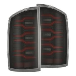 641030 | AlphaRex LUXX-Series LED Tail Lights For Dodge Ram 1500 (2002-2006) / 2500/3500 (2003-2006) | Black Red