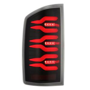 AlphaREX - 641030 | AlphaRex LUXX-Series LED Tail Lights For Dodge Ram 1500 (2002-2006) / 2500/3500 (2003-2006) | Black Red - Image 4