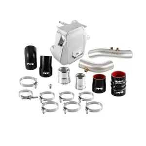 Pacific Performance Engineering - 315045220 | PPE Performance Ford 6.7L Power Stroke Air To Water Intercooler With Brushed Charge Pipes | Black Finish - Image 4