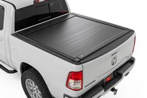 53307550 | Rough Country Manual Retractable Bed Cover For Ram 1500 / 1500 TRX | 5'7" Bed