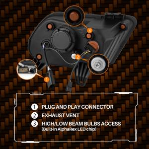 AlphaREX - 880118 | AlphaRex LUXX-Series LED Projector Headlights For Ford Mustang (2010-2012) | Alpha-Black - Image 16