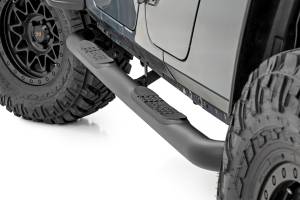 43005 | Rough Country Nerf Steps, 3 Inch Tube, For Jeep Gladiator JT 4WD