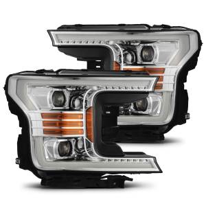 880187 | AlphaRex PRO-Series Halogen Projector Headlights For Ford F-150 (2018-2020) | Chrome