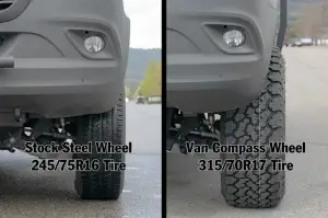 Van Compass - 2101-SB | Van Compass Slice Wheel For Mercedes-Benz Sprinter | 17X8 Inch | Satin Black - Image 4
