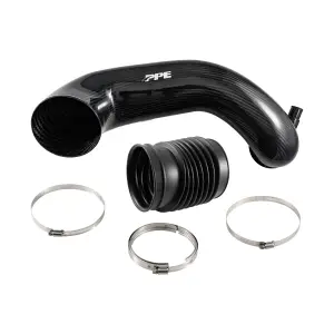 Pacific Performance Engineering - 115004060 | PPE Performance Zilla Turbo Inlet Upgrade Kit For GM 6.6L Duramax LBZ LMM | Twill Wave Finish - Image 2