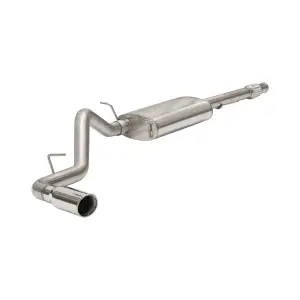 117090030 | PPE Performance Cat-Back Exhaust System - Single Exit For GM Silverado/Sierra 1500 4.3L/5.3L | Polished Finish