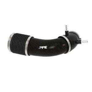 315020370 | PPE Performance Zilla Carbon Fiber Intake Tube For Ford Super Duty 7.3L | Carbon Forged Finish