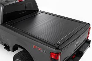 53507650 | Rough Country Manual Retractable Bed Cover For Ford F-250/F-350 Super Duty | 6'10" Bed