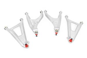 97041 | Rough Country Aluminum Control Arms High Clearance With 2 Inch Forward Offset For Can-Am Defender HD 5/HD 8/HD 9/HD 10 | Aluminum Finish