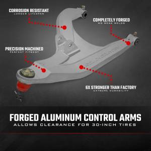 Rough Country - 97041 | Rough Country Aluminum Control Arms High Clearance With 2 Inch Forward Offset For Can-Am Defender HD 5/HD 8/HD 9/HD 10 | Aluminum Finish - Image 11